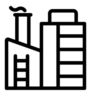 Sanayi satırı vektör simgesi