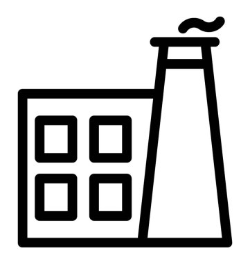 Sanayi satırı vektör simgesi