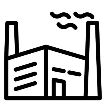 Sanayi satırı vektör simgesi