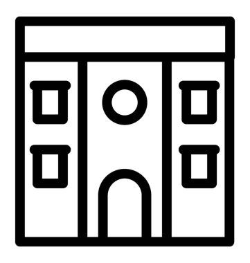 Otel hattı vektör simgesi