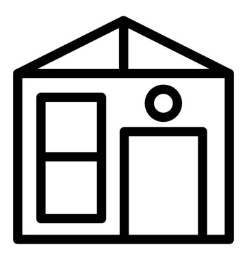 Yazlık satırı vektör simgesi