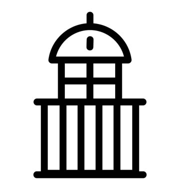 Cami satırı vektör simgesi