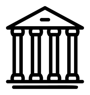 banka satırı vektör simgesi