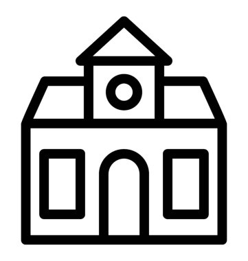 Enstitüsü satırı vektör simgesi