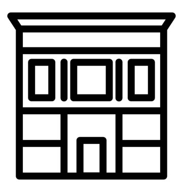 Otel hattı vektör simgesi