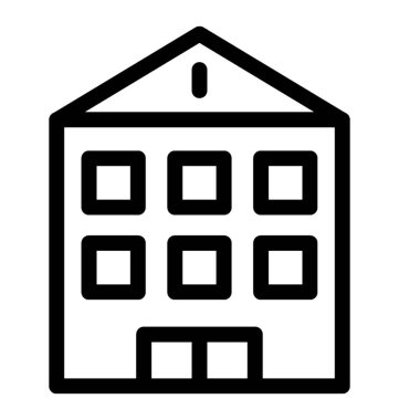 Otel hattı vektör simgesi