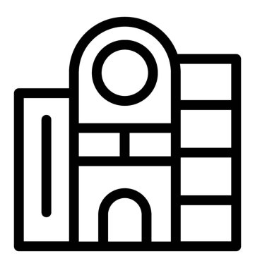 Otel hattı vektör simgesi