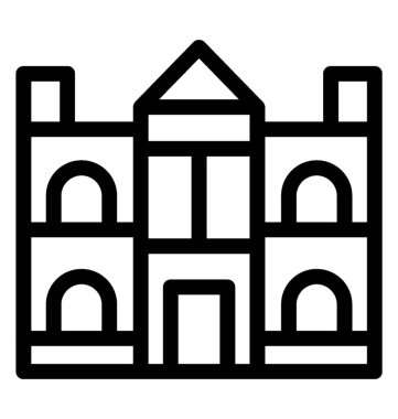 Enstitüsü satırı vektör simgesi