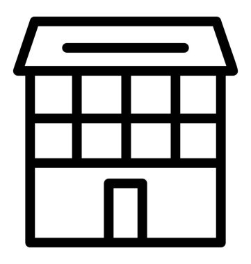 ev satırı vektör simgesi