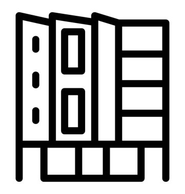 Otel hattı vektör simgesi