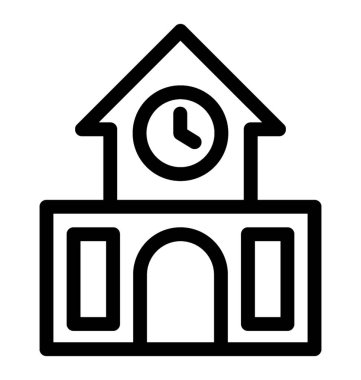 Enstitüsü satırı vektör simgesi