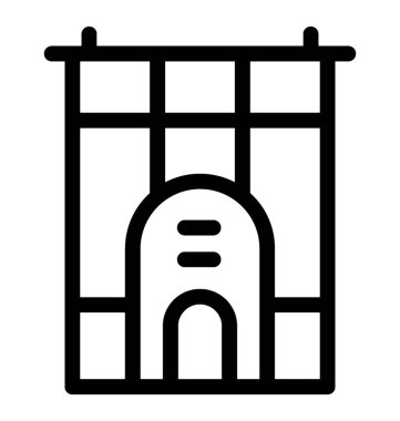 yapı çizgisi vektör simgesi