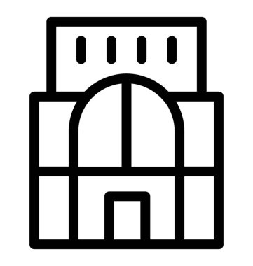 Otel hattı vektör simgesi