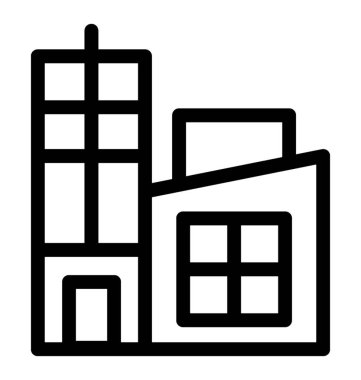 Otel hattı vektör simgesi