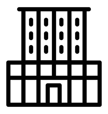 Otel hattı vektör simgesi