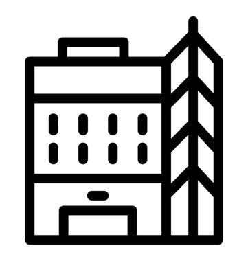 Ticaret Merkezi satırı vektör simgesi