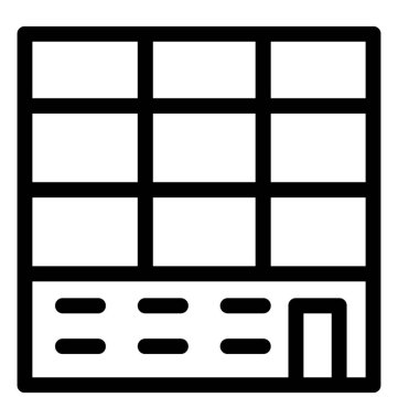 Otel hattı vektör simgesi