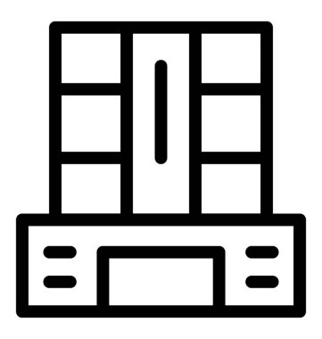 Otel hattı vektör simgesi