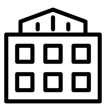 Enstitüsü satırı vektör simgesi