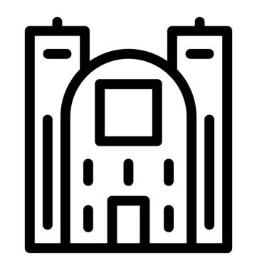 Kütüphane satırı vektör simgesi