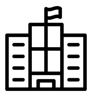 Enstitüsü satırı vektör simgesi