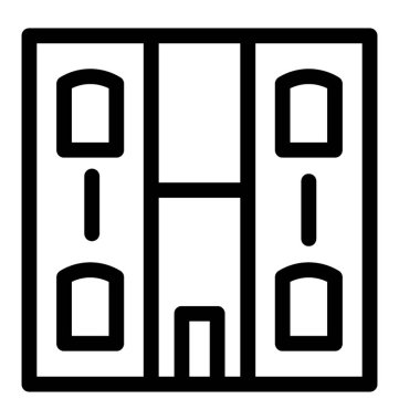 Otel hattı vektör simgesi