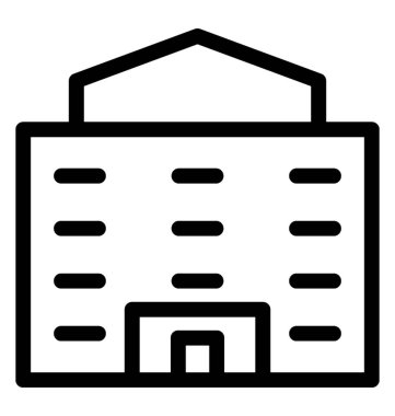 Enstitüsü satırı vektör simgesi