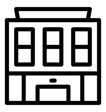 Otel hattı vektör simgesi