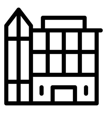 Otel hattı vektör simgesi