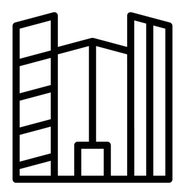 Manzarası satırı vektör simgesi