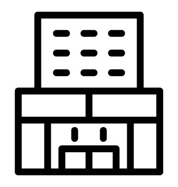 Şehir kurma satırı vektör simgesi