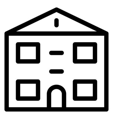 Otel hattı vektör simgesi