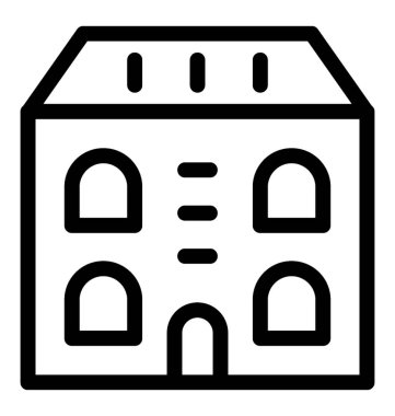 Otel hattı vektör simgesi