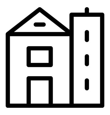 Otel hattı vektör simgesi