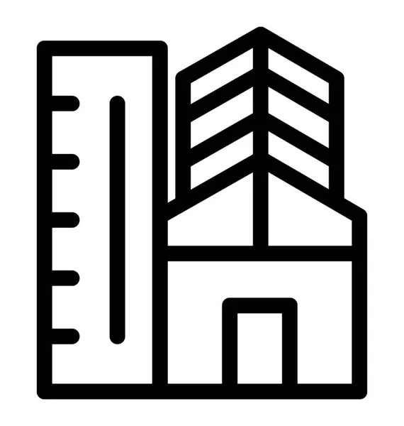 Skyline linii wektor ikona — Wektor stockowy