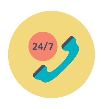 Arama hizmeti vektör çizim renkli