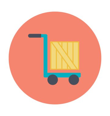 El kamyon renkli vektör simgesi