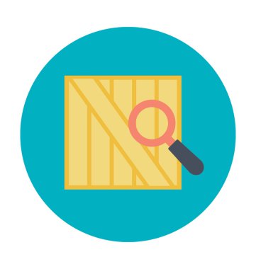 Paket arama vektör çizim renkli