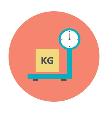 Platformu ölçek renkli vektör simgesi