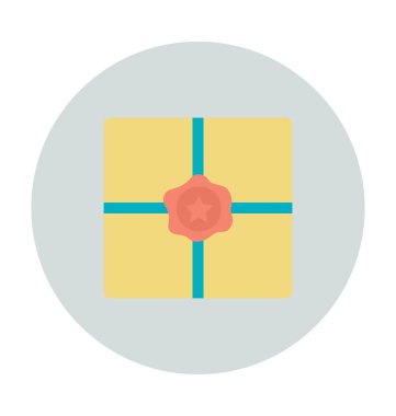 Parsel renkli vektör simgesi