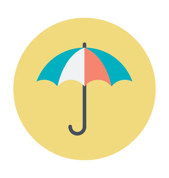 Rain Protection Colored Vector Icon — Stock Vector