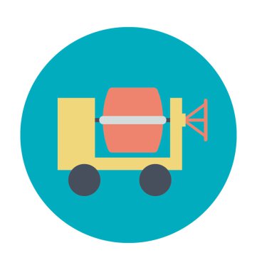 Beton Mikser vektör simgesi