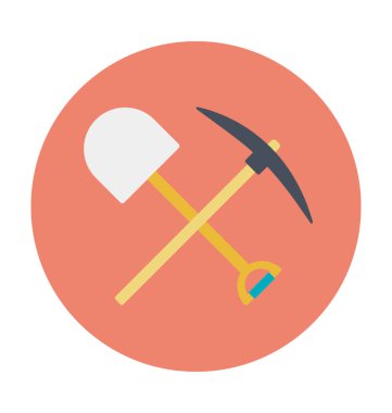 Kazma araçları vektör simgesi