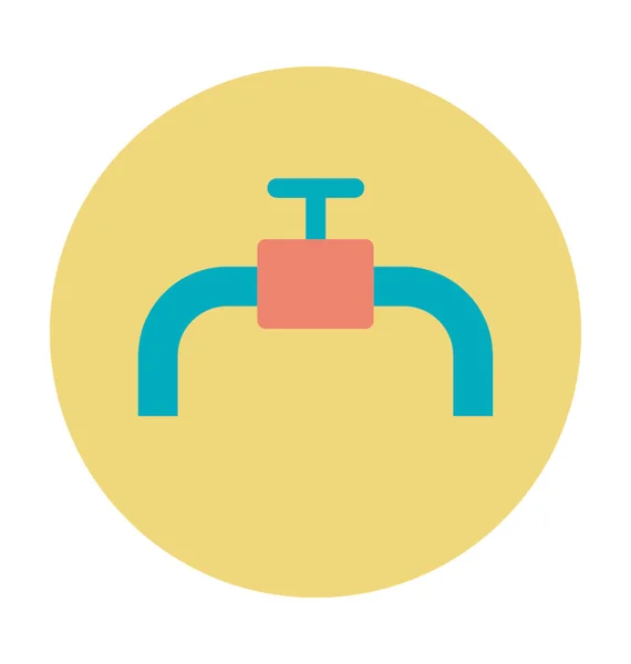 Vektor-Symbol für Wasserklappen — Stockvektor