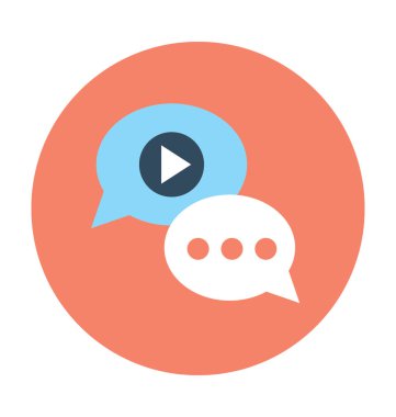 Konuşma balonları vektör simgesi