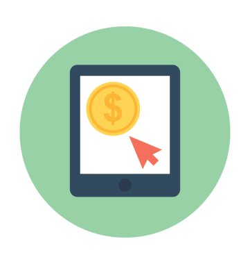 Tıklama vektörü simgesi başına ödeme