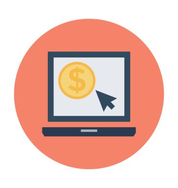 Tıklama vektörü simgesi başına ödeme