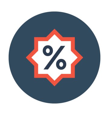 Yüzde vektör simgesi