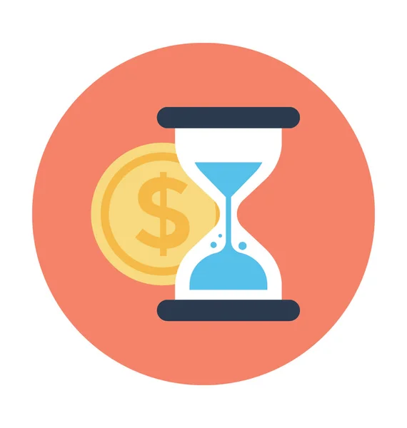 Time is Money Vector Icon — Stock Vector