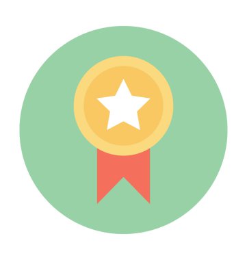 Kalite rozet vektör simgesi